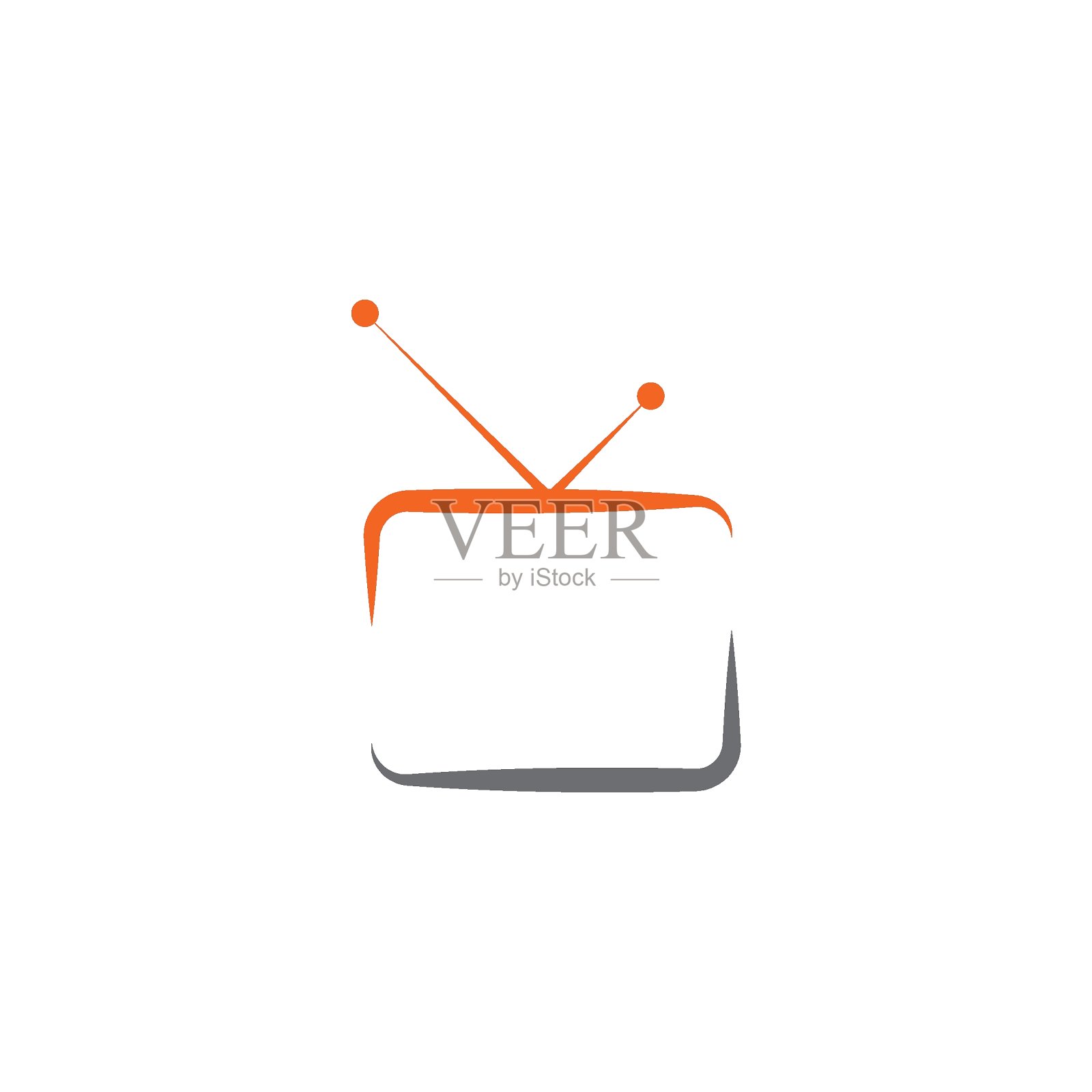 电视的标志插画图片素材