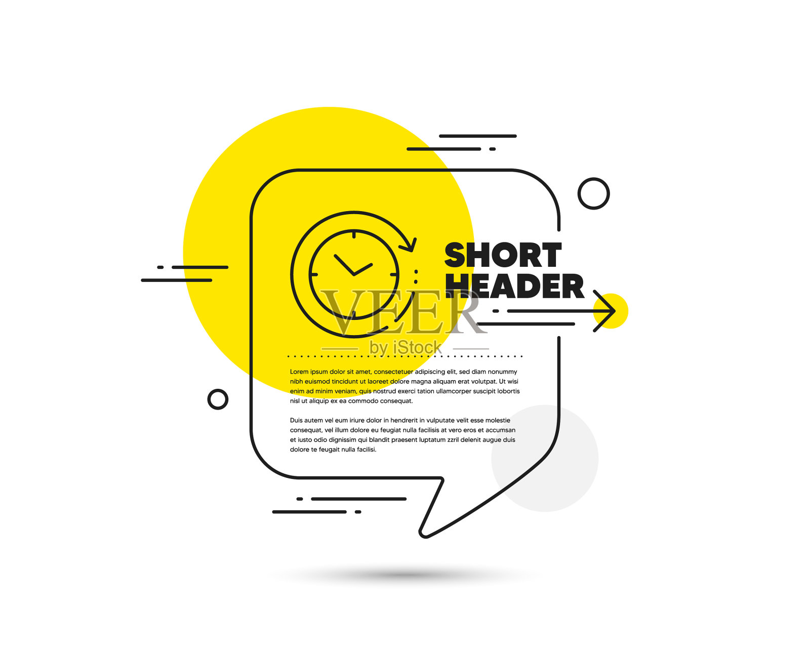 时间改变线图标时钟标志手表设计元素图片