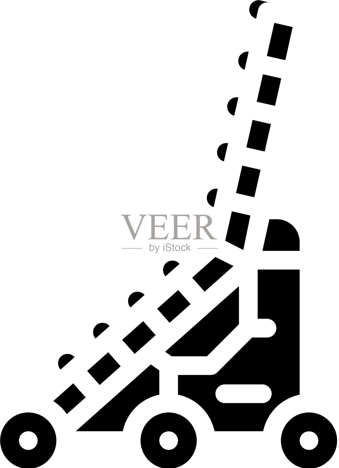 攻城梯雕文图标黑色插画图片素材