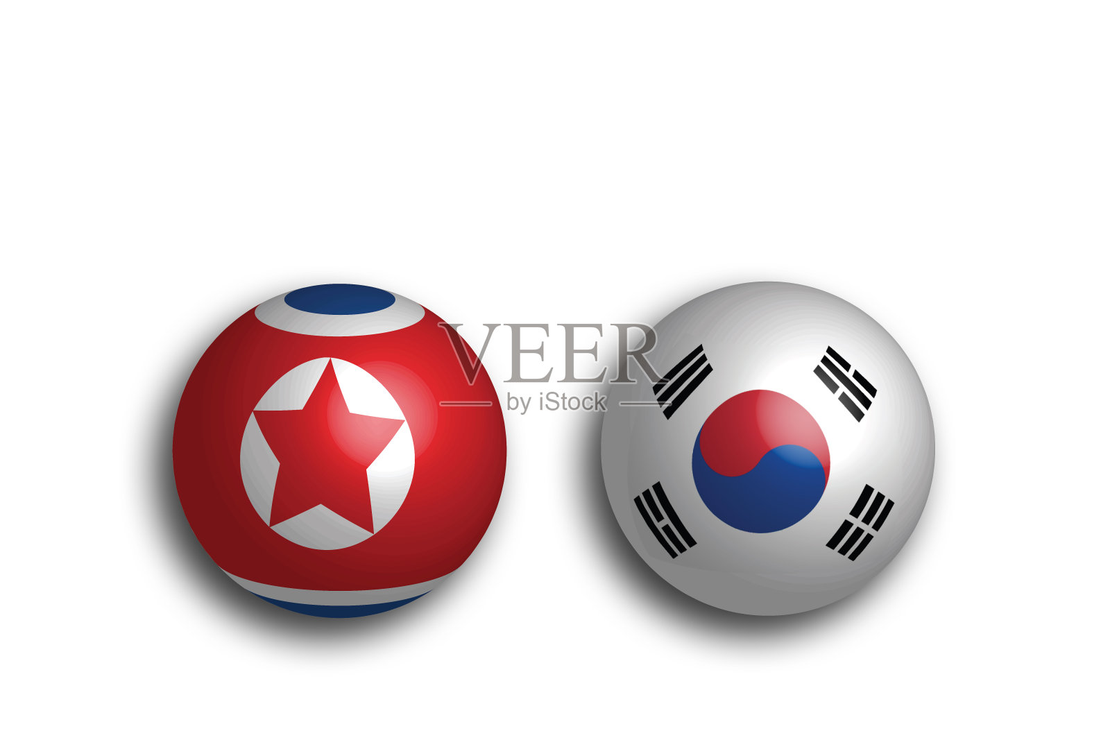South Korea and North Korea of ​​bilateral relations照片摄影图片
