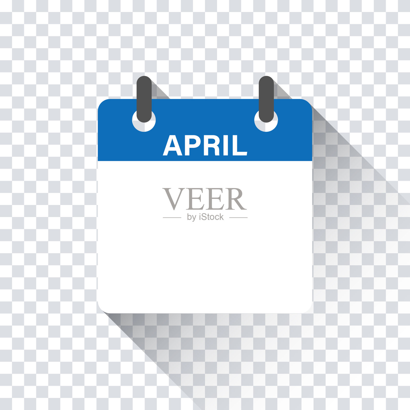 日历日平四月月孤立日历插画图片素材