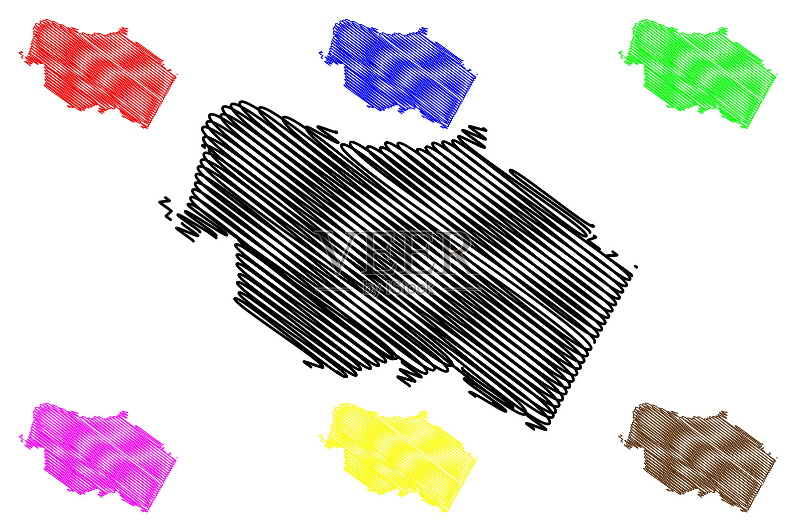 美国肯塔基州鲍威尔县，美国插画图片素材