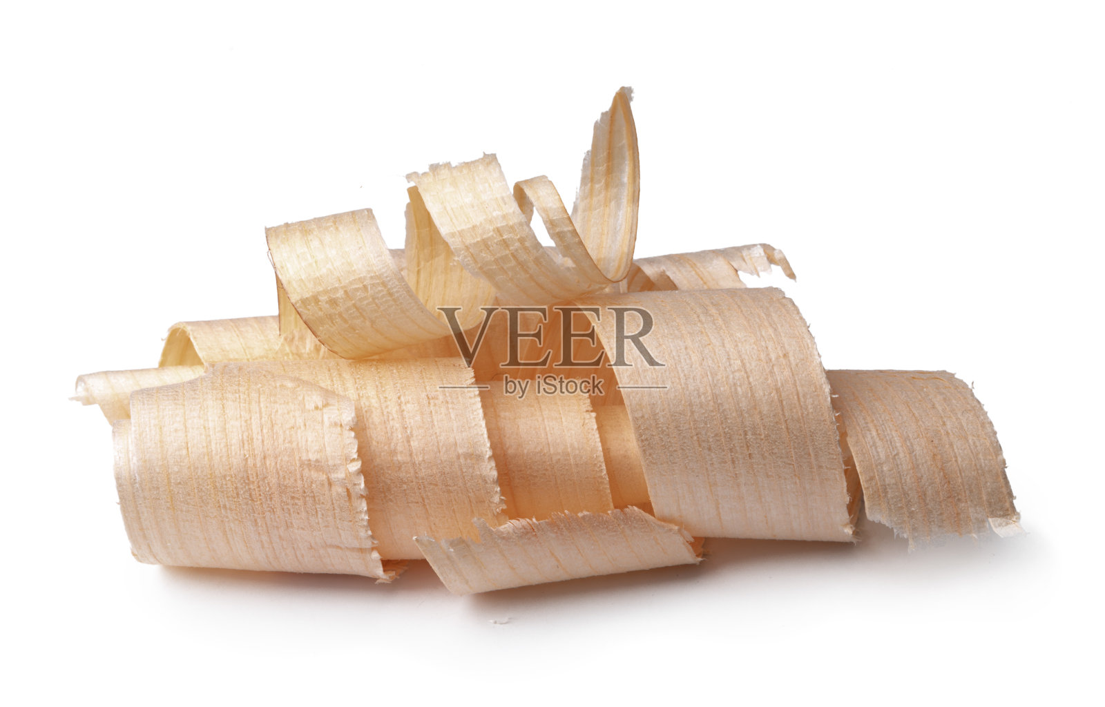 木屑孤立在白色背景上照片摄影图片