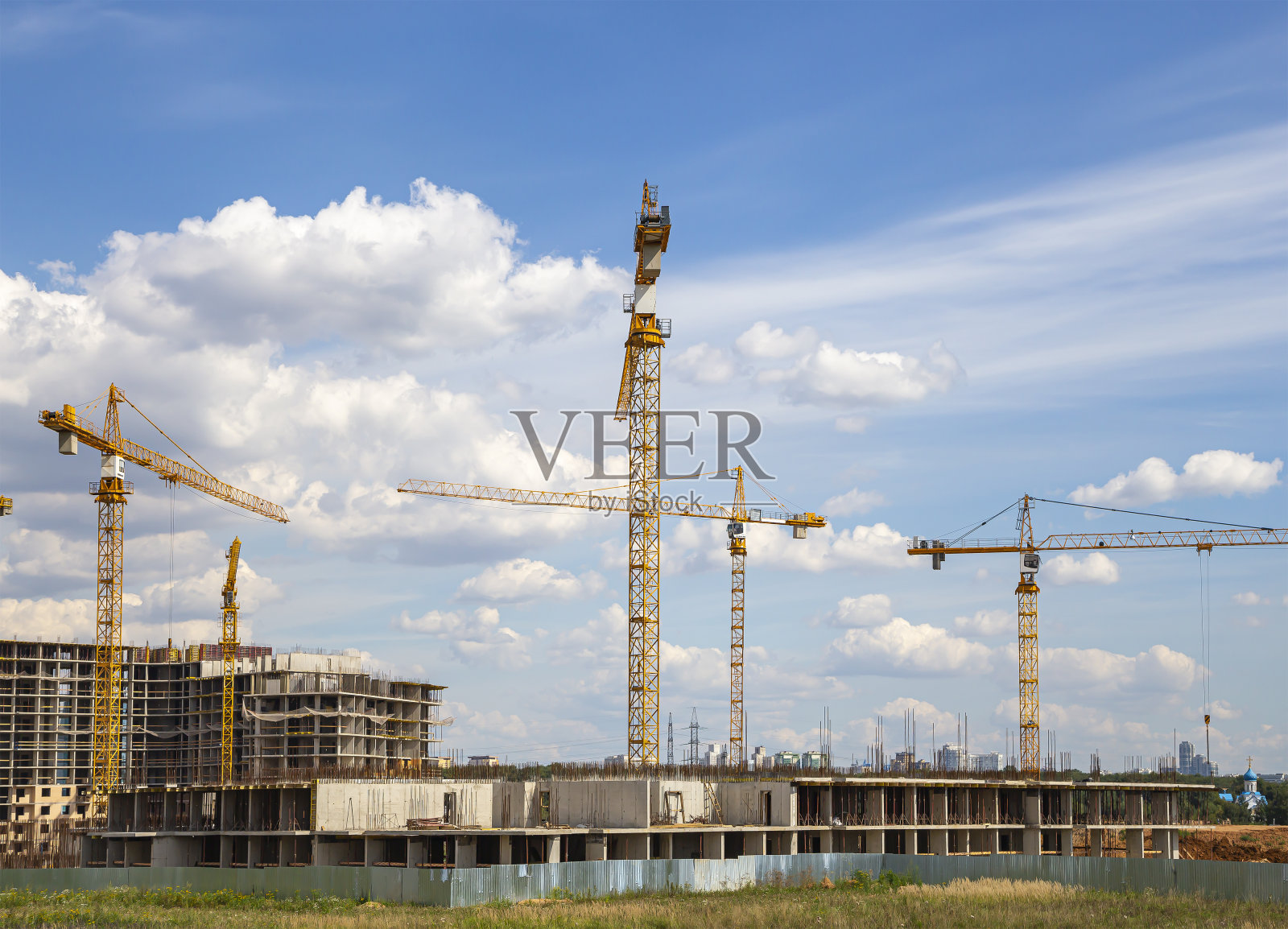 工地观，工业形象。莫斯科,俄罗斯照片摄影图片