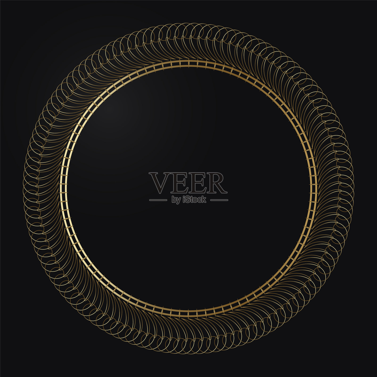 黑色背景下的金属特写镜头插画图片素材