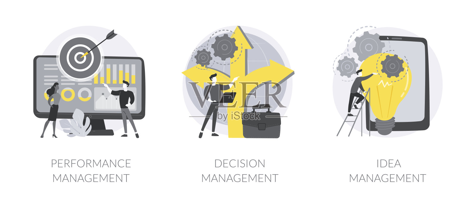 业务效率抽象概念矢量插图。插画图片素材