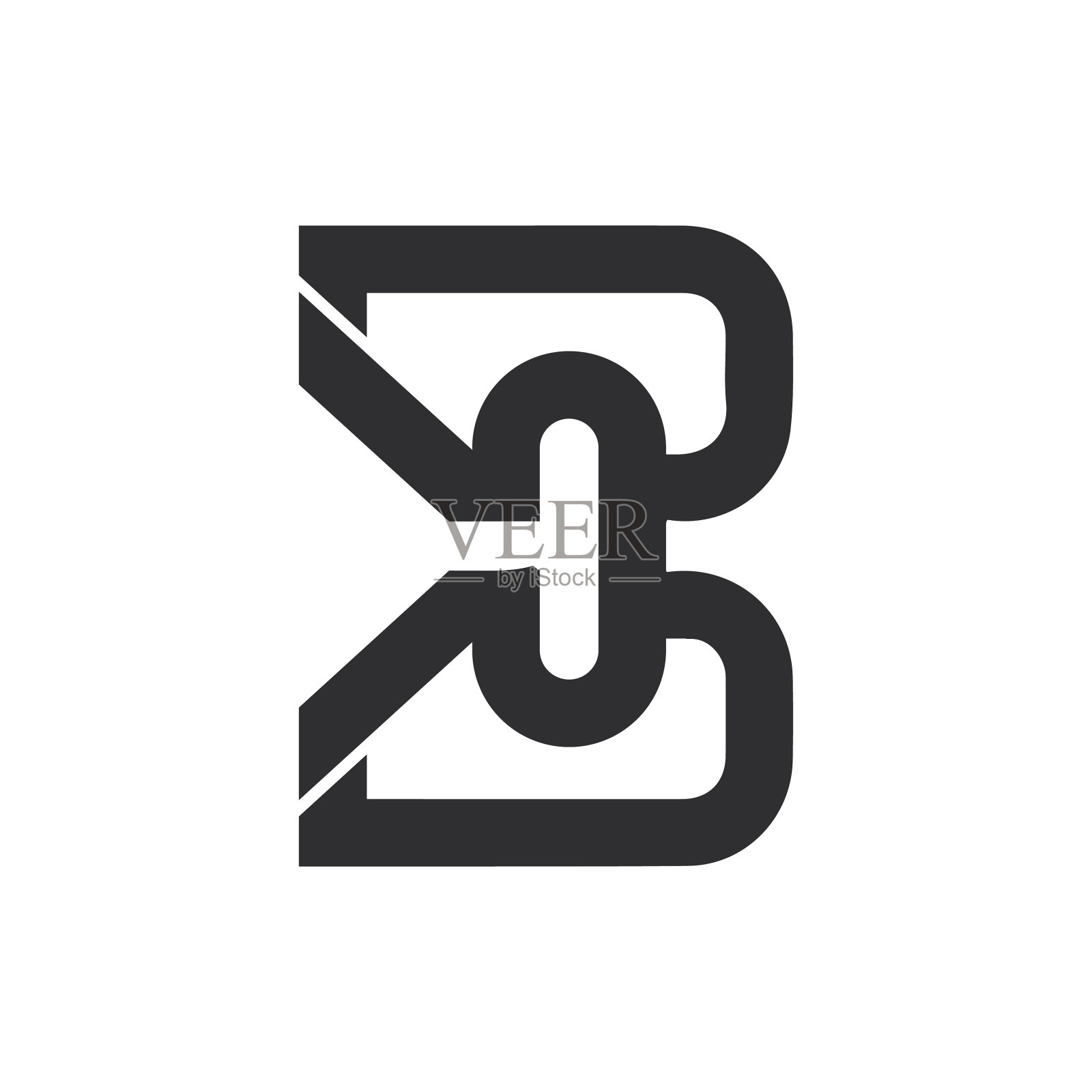 首字母bk标志或KB标志设计设计元素图片