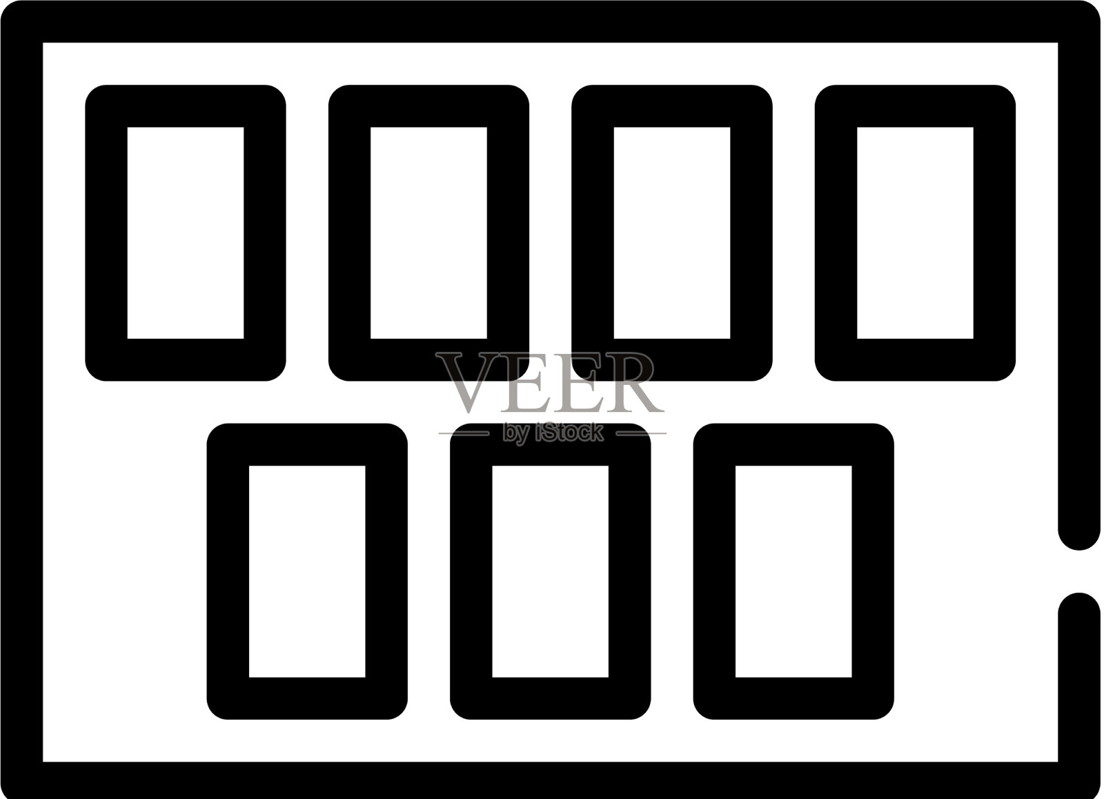 卢舍测试线图标平坦图标素材