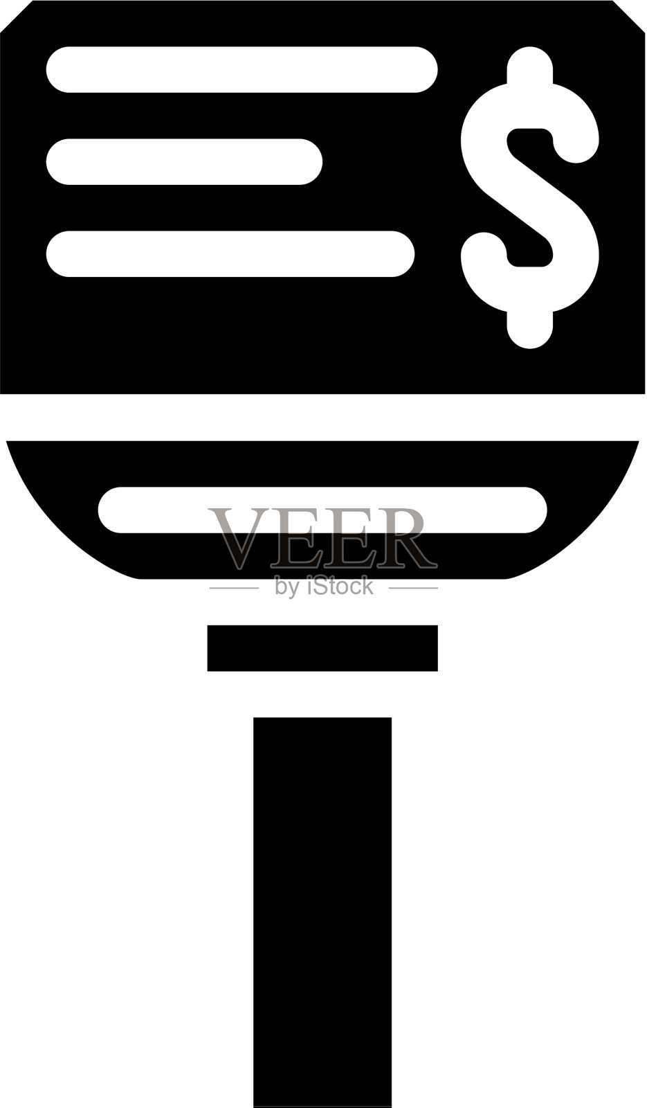 价格检查器设备字形图标插画图片素材