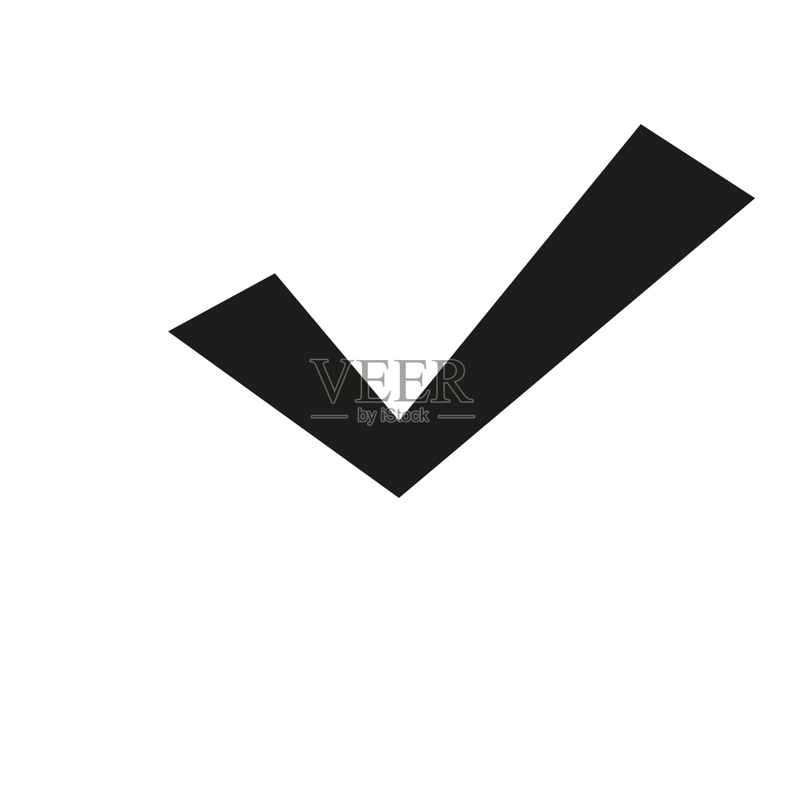 检查图标完美的黑色象形文字图标素材