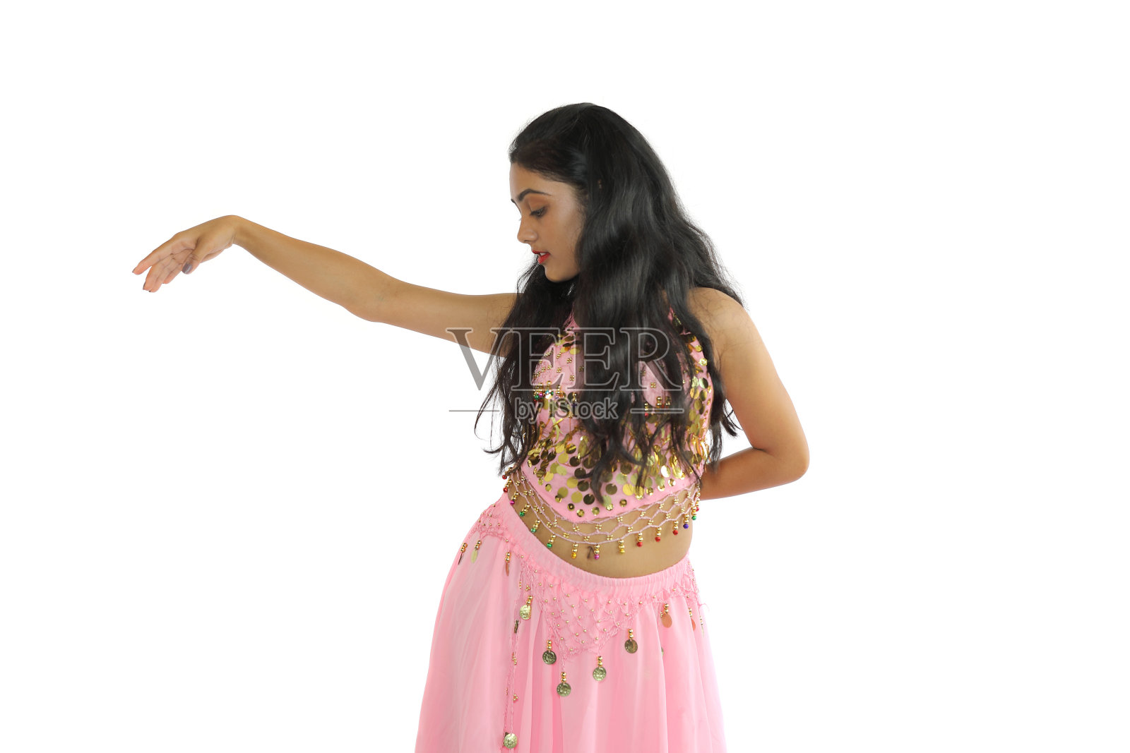 美丽的肚皮舞表演照片摄影图片