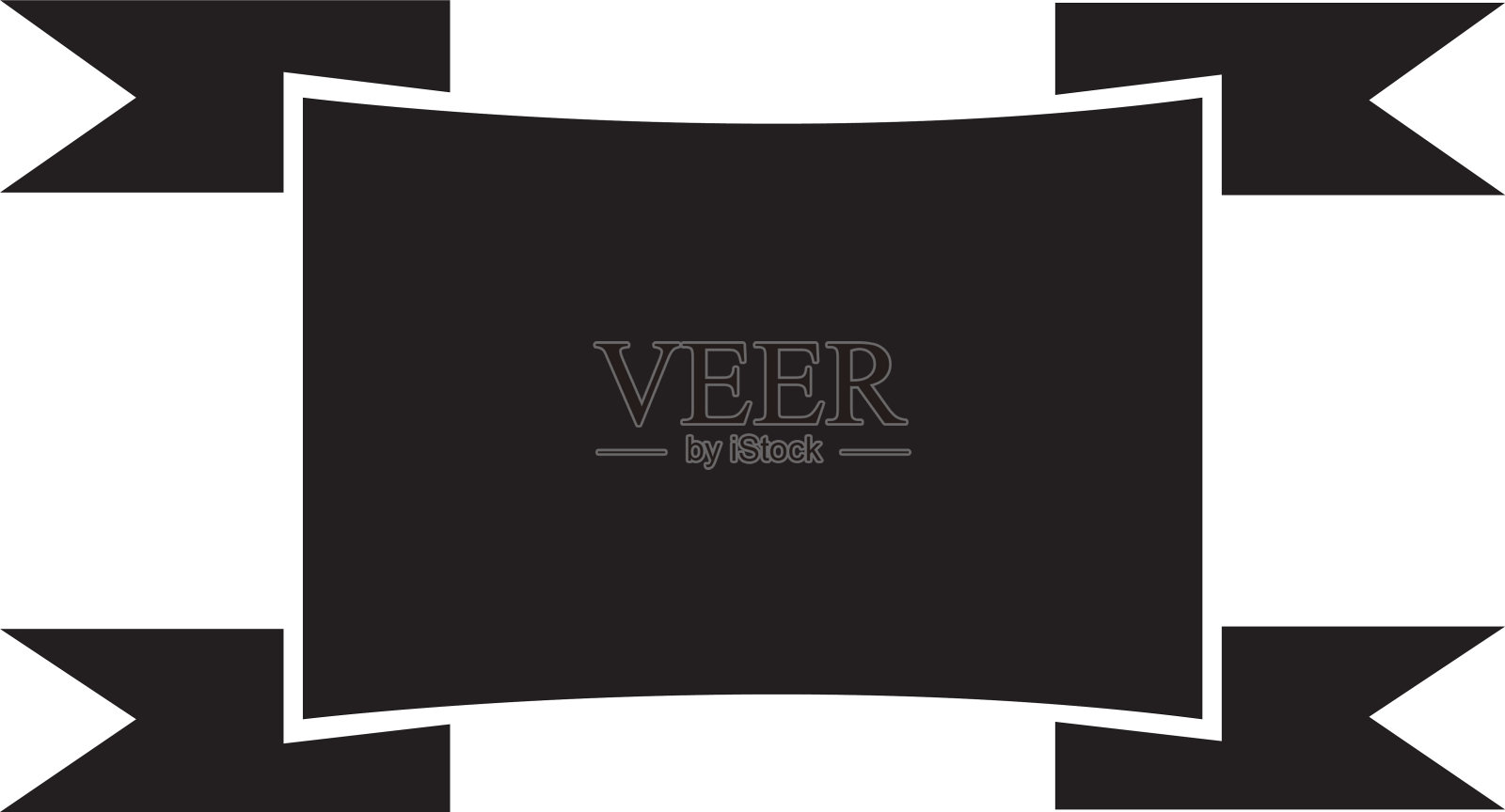 丝带图标标识设计插画图片素材