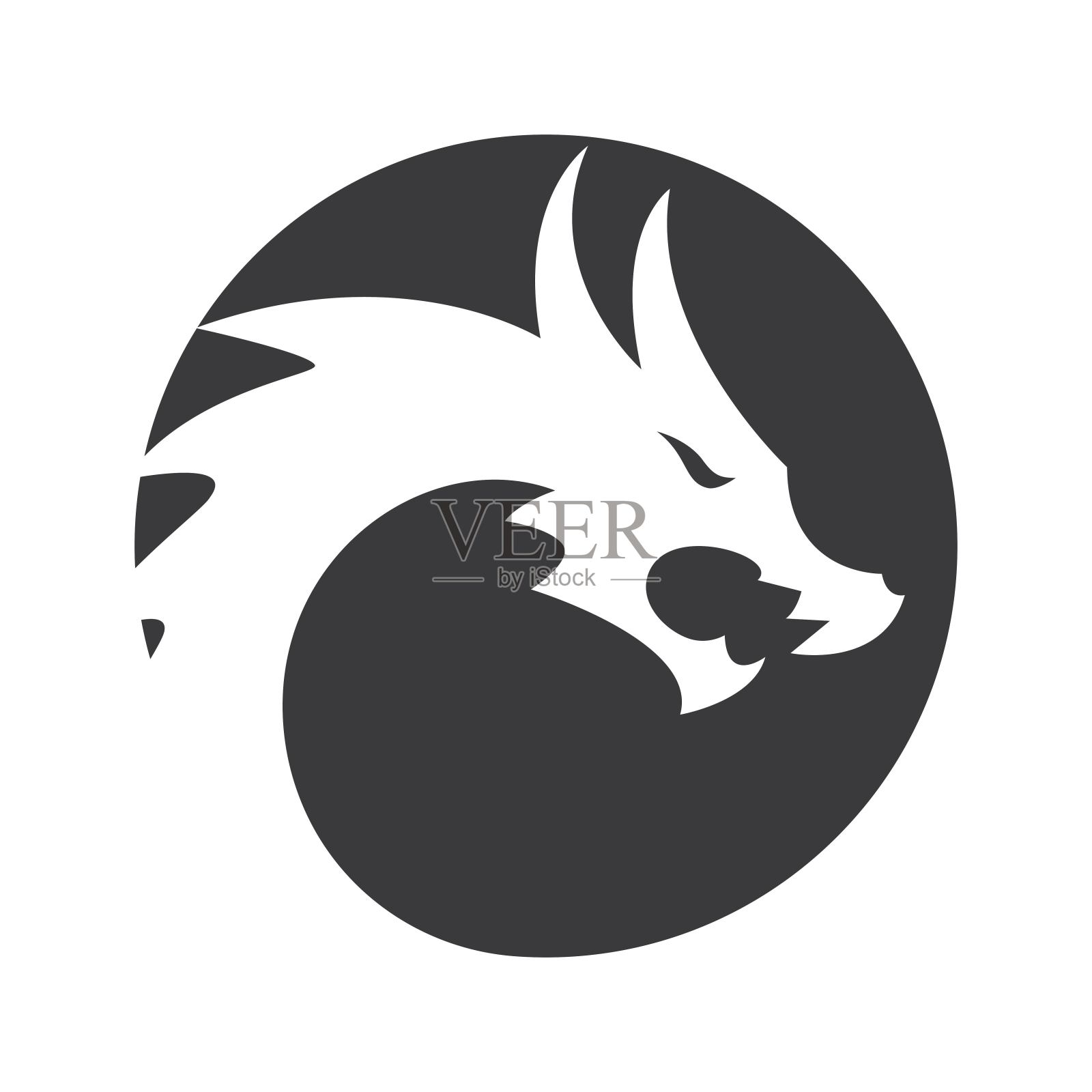 龙头标志图像插画图片素材