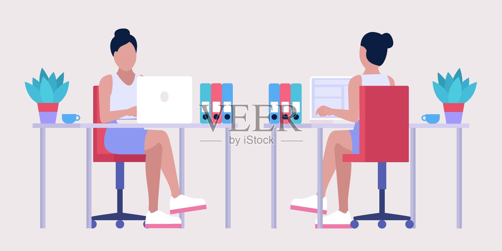 工作流程说明插画图片素材