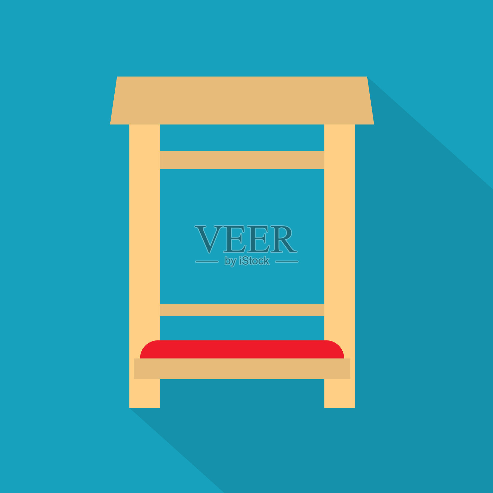 祈祷圣像的脚垫插画图片素材