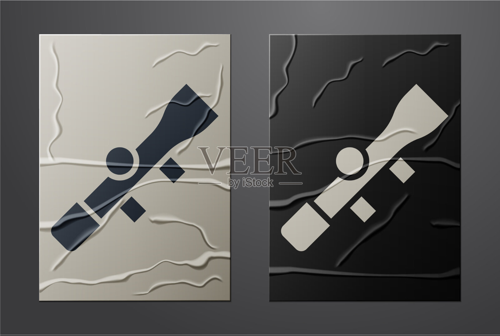 白色狙击瞄准具图标图标素材