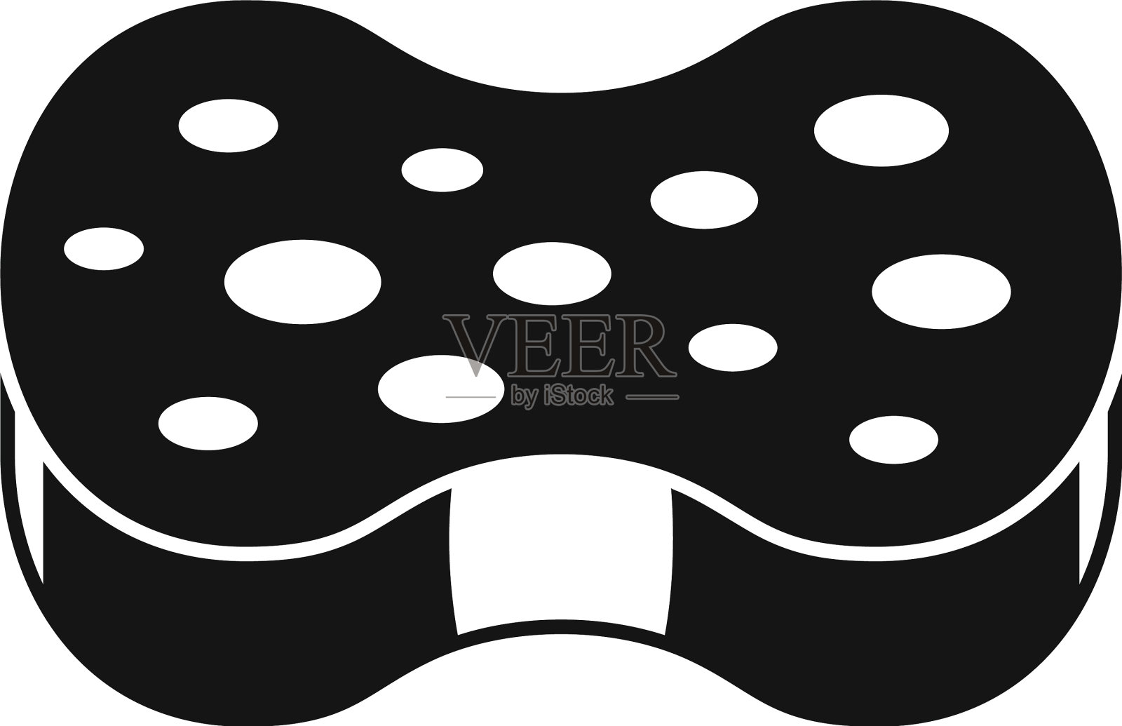 清洁海绵图标简单风格设计元素图片