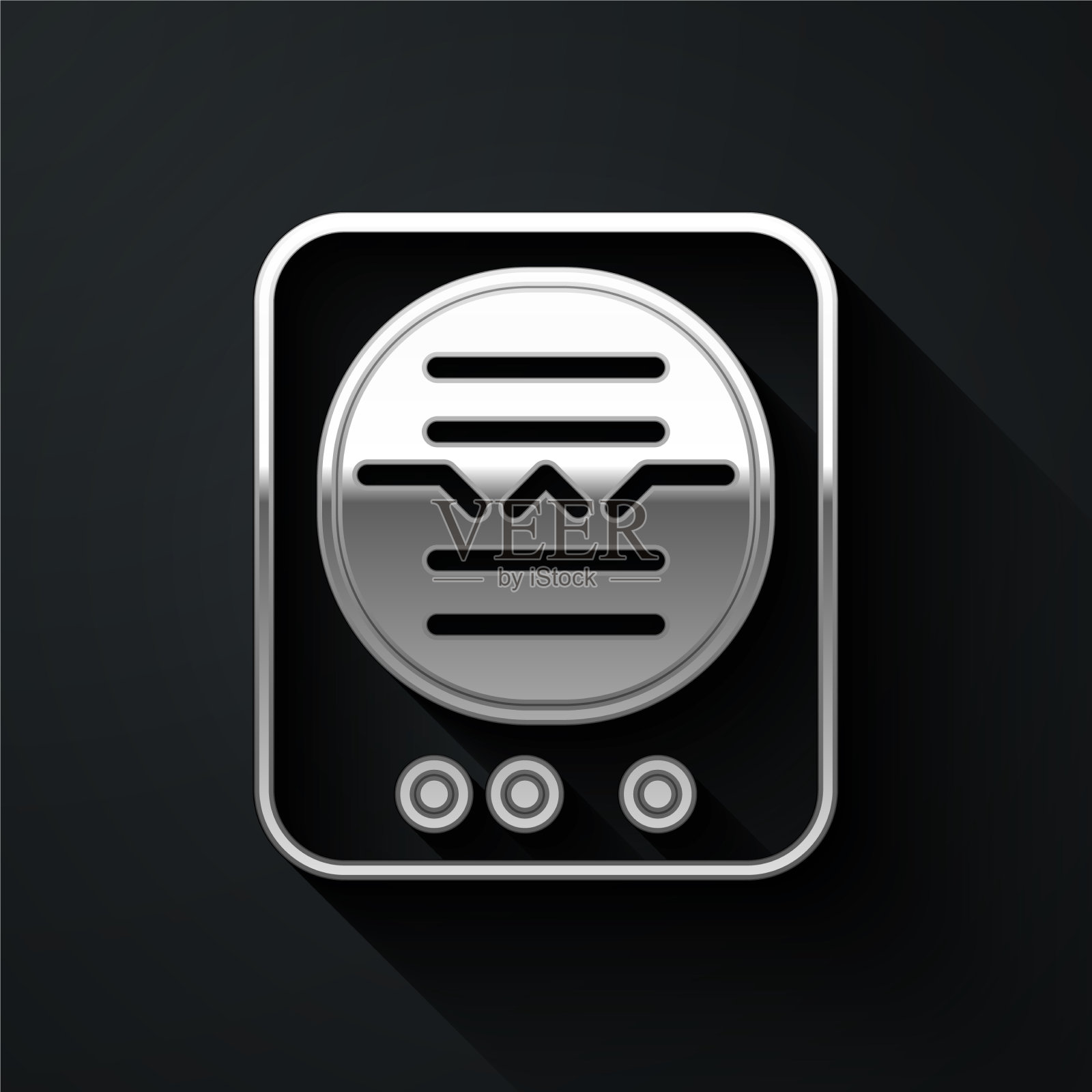 银色姿态指示器是一种用于图标素材