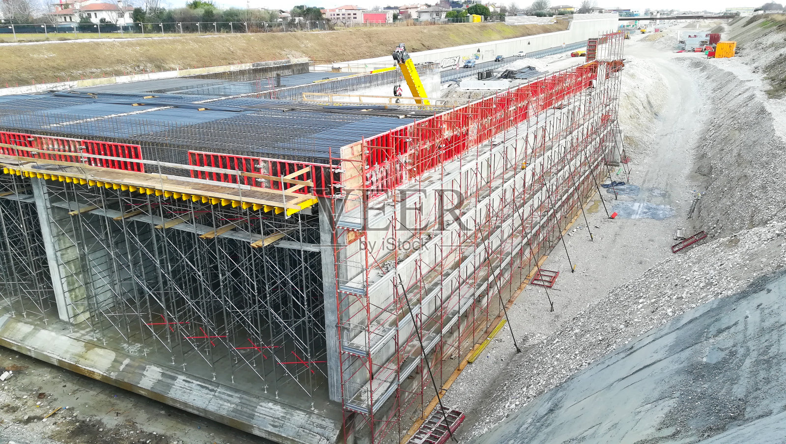 公路建筑工地景观，土木工程照片摄影图片