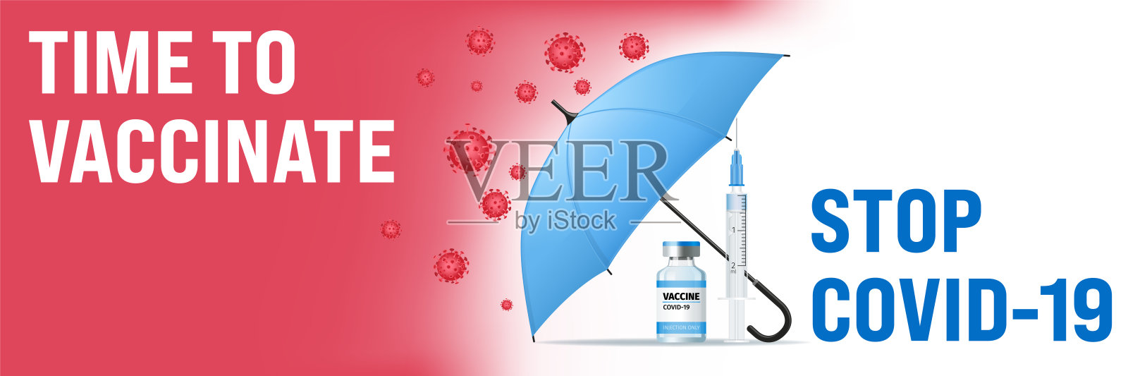 冠状病毒疫苗医学概念插画图片素材