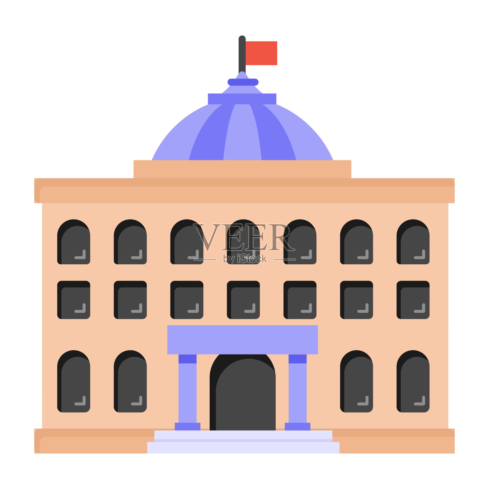 议会大楼插画图片素材