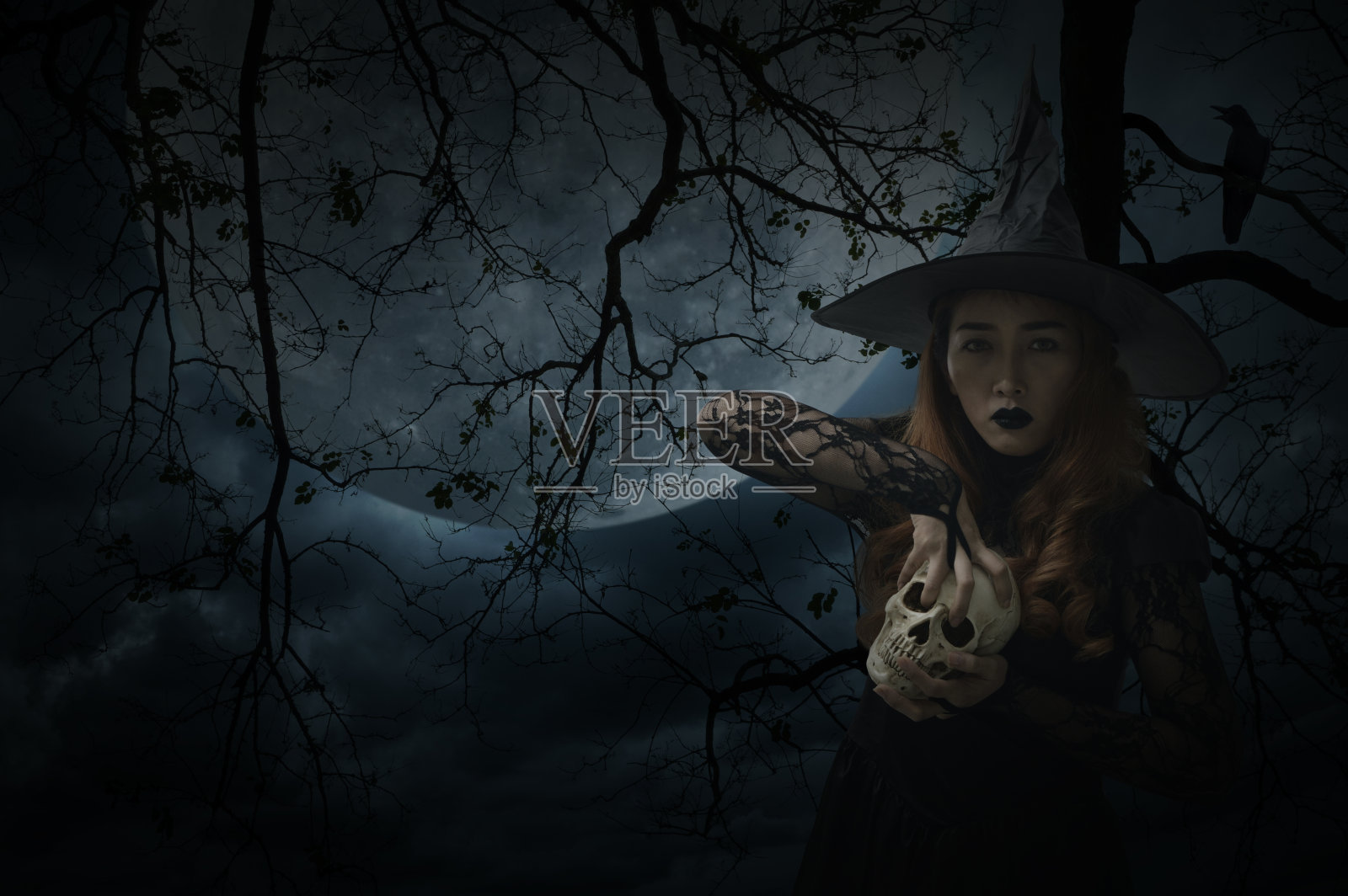 万圣节神秘概念照片摄影图片