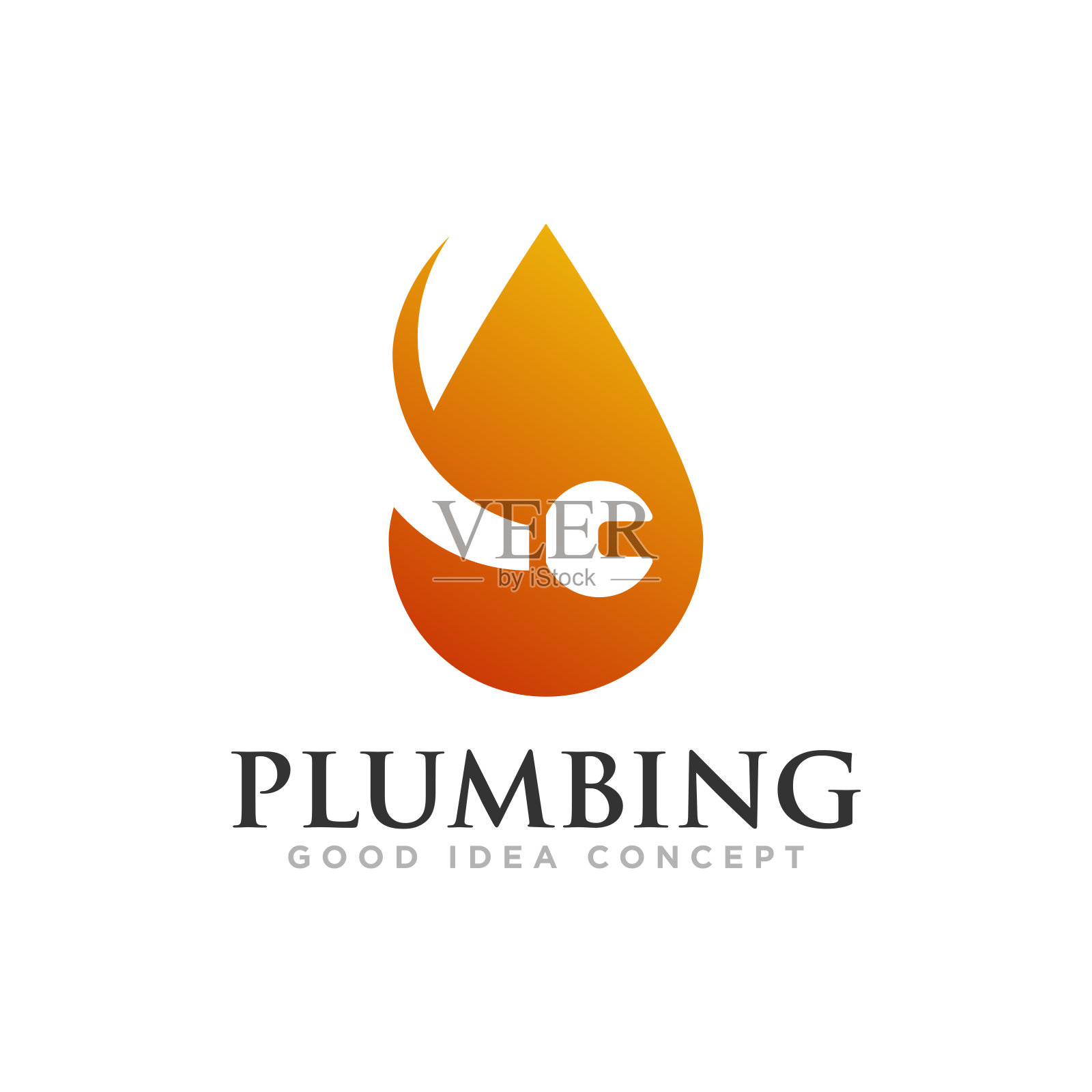 管道标志图标设计矢量插画图片素材