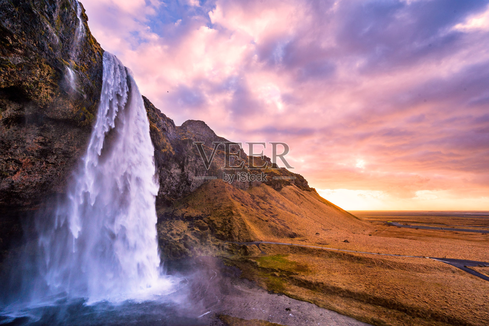 很棒Seljalandfoss照片摄影图片