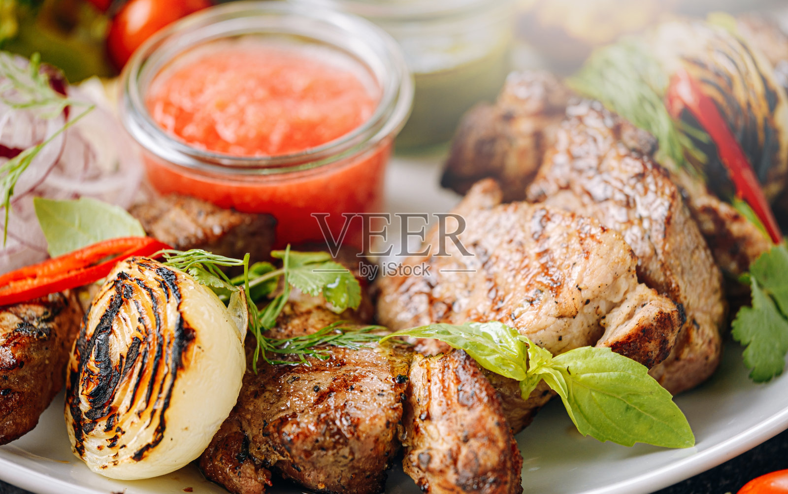 晚餐有两个照片摄影图片