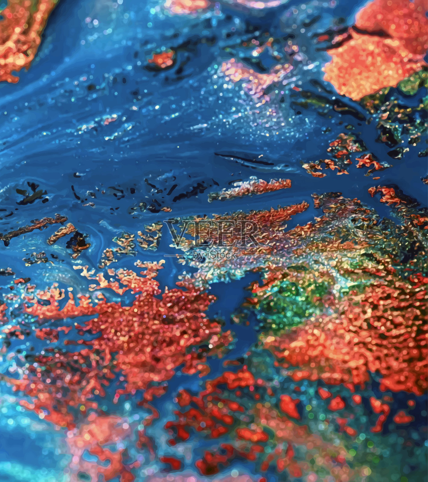 在高分辨率的帆布或墙壁上印刷的抽象。美丽的图案。高度详细的图片。有许多笔触和点的抽象插图。背景摄影。照片摄影图片