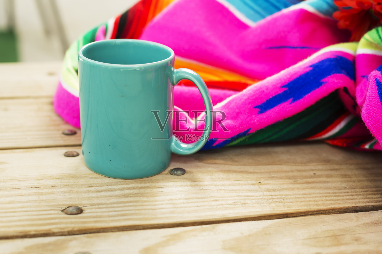 Cinco de Mayo餐桌设置。照片摄影图片