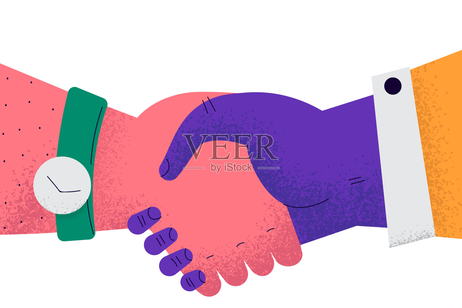 握手，交易，业务协议的概念插画图片素材