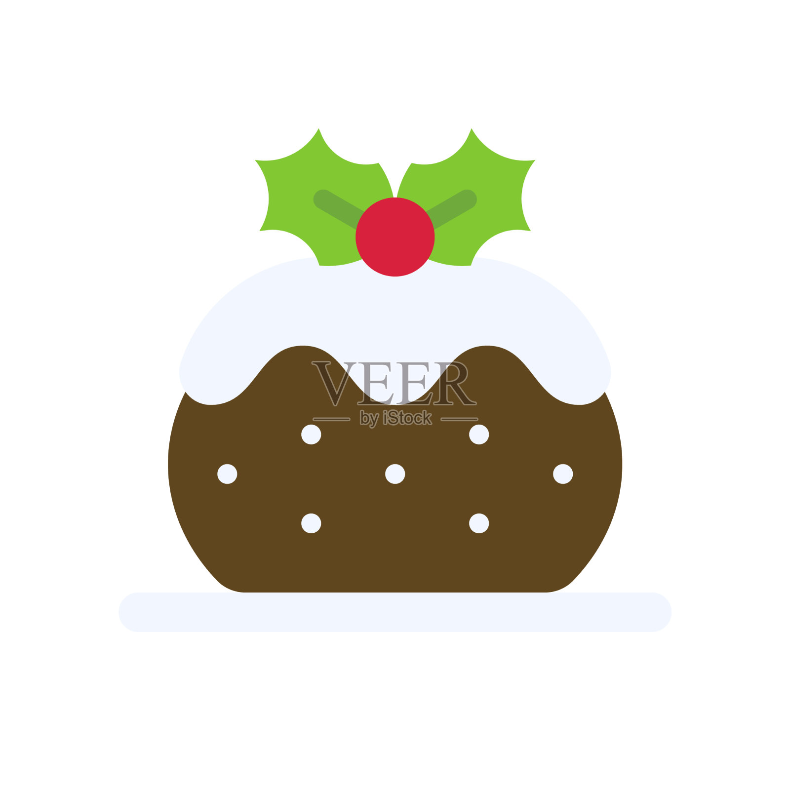 蛋糕象征圣诞食物和饮料图标素材