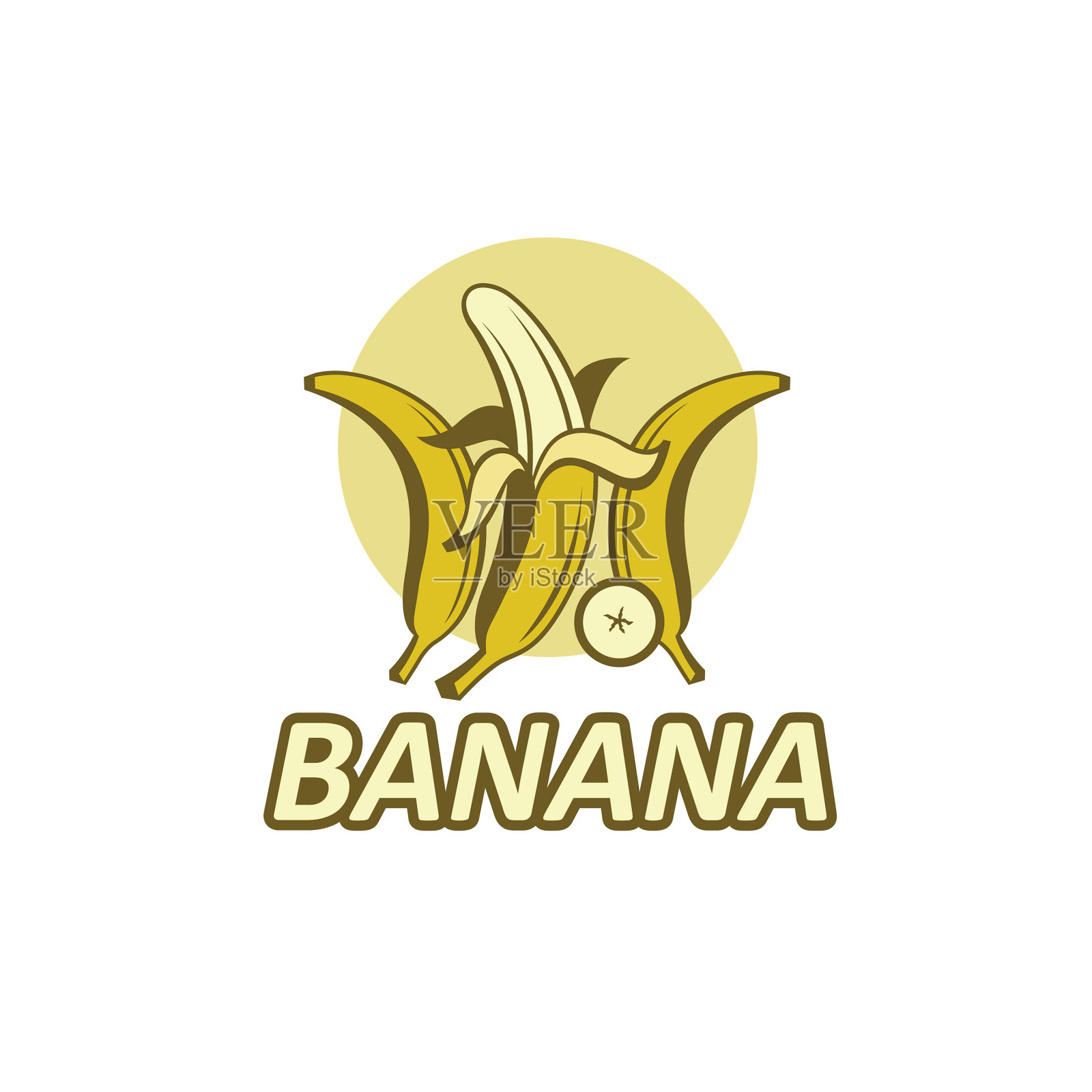 香蕉果实象征图标素材