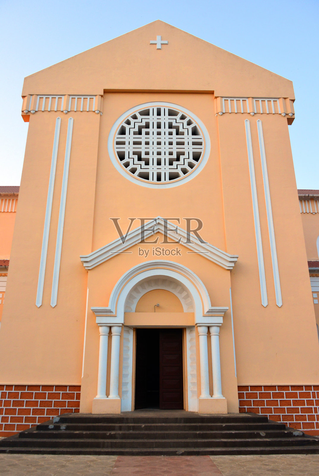 圣玛丽大教堂-主要入口，科纳克里，几内亚照片摄影图片