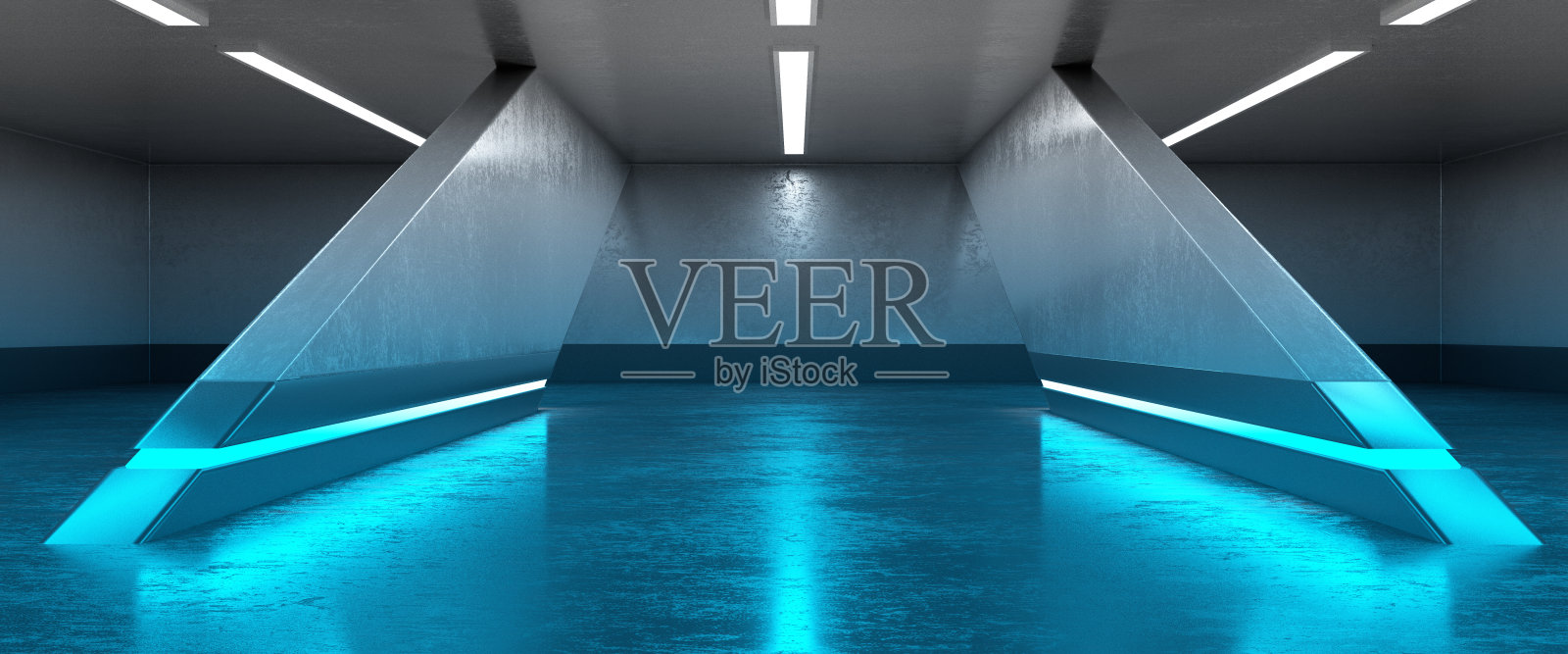 有柱子的大暗室照片摄影图片