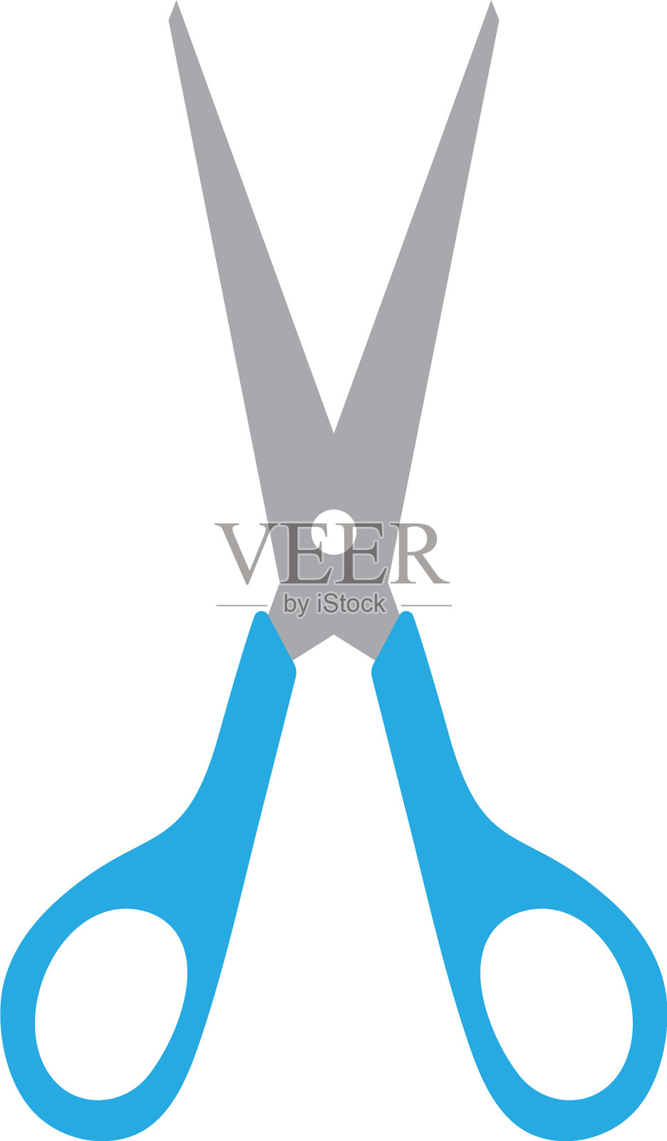 剪子图标设计模板孤立设计元素图片