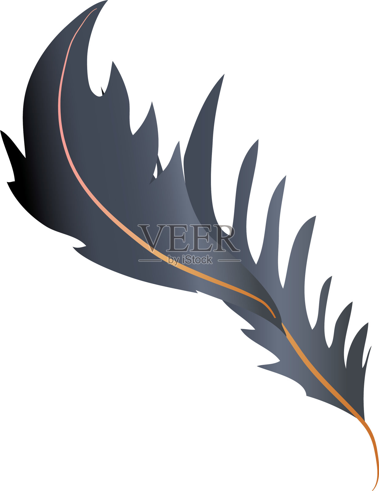 羽毛绒毛寓意装饰图标设计元素图片