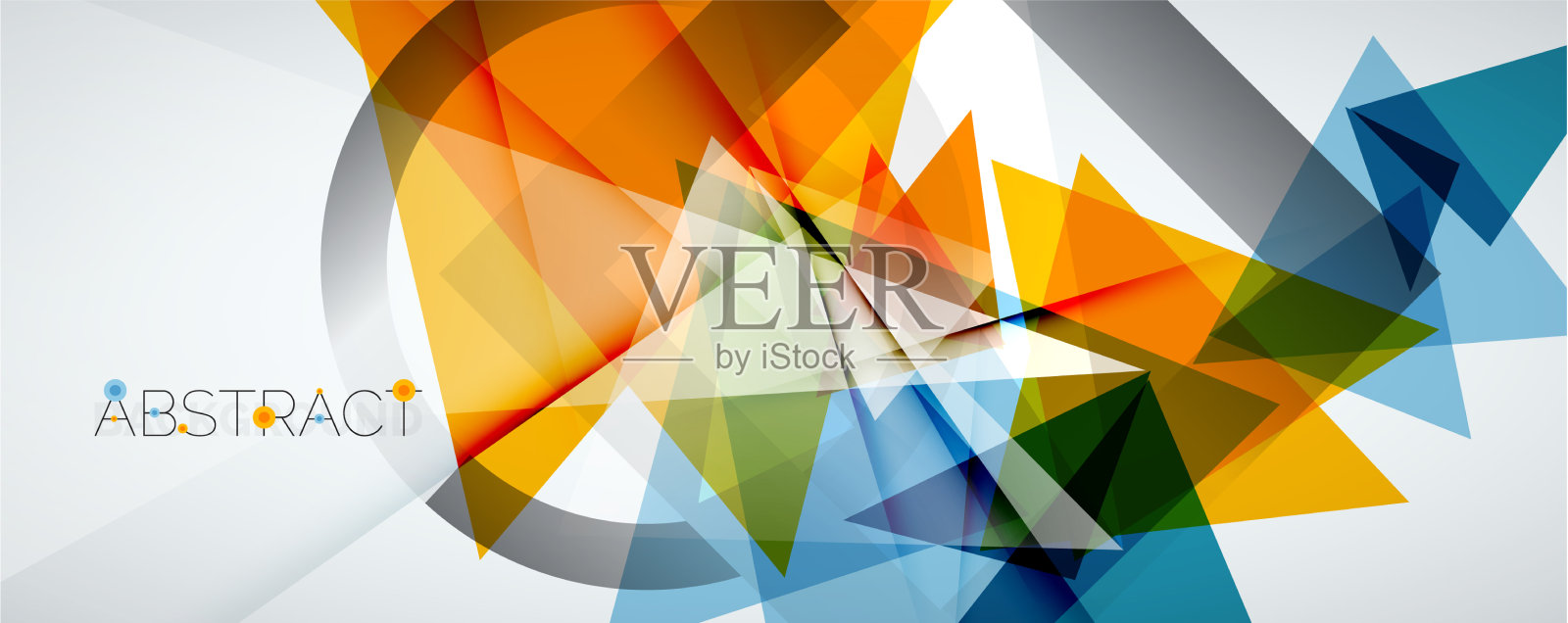 几何抽象背景颜色三角形插画图片素材