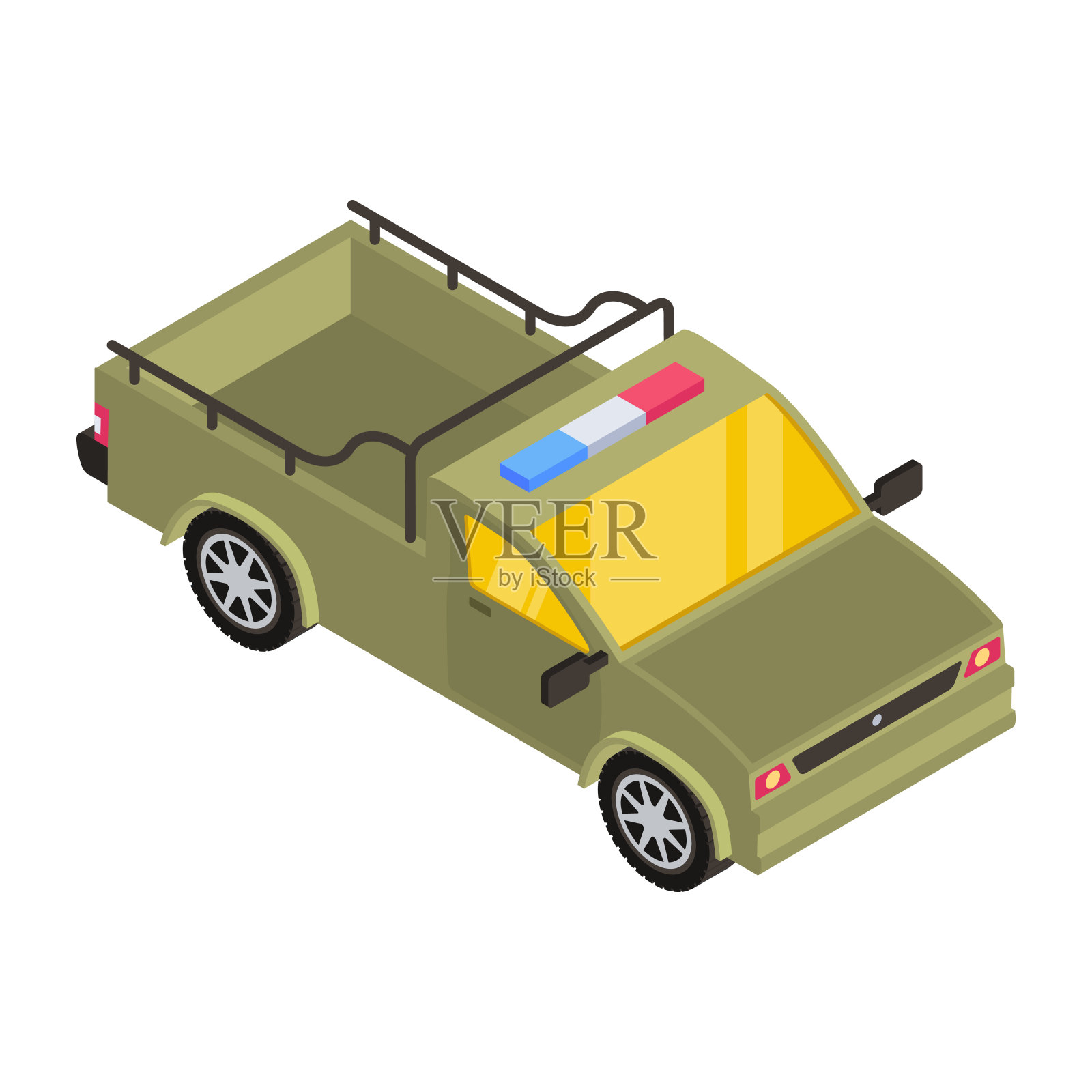 军用卡车设计元素图片