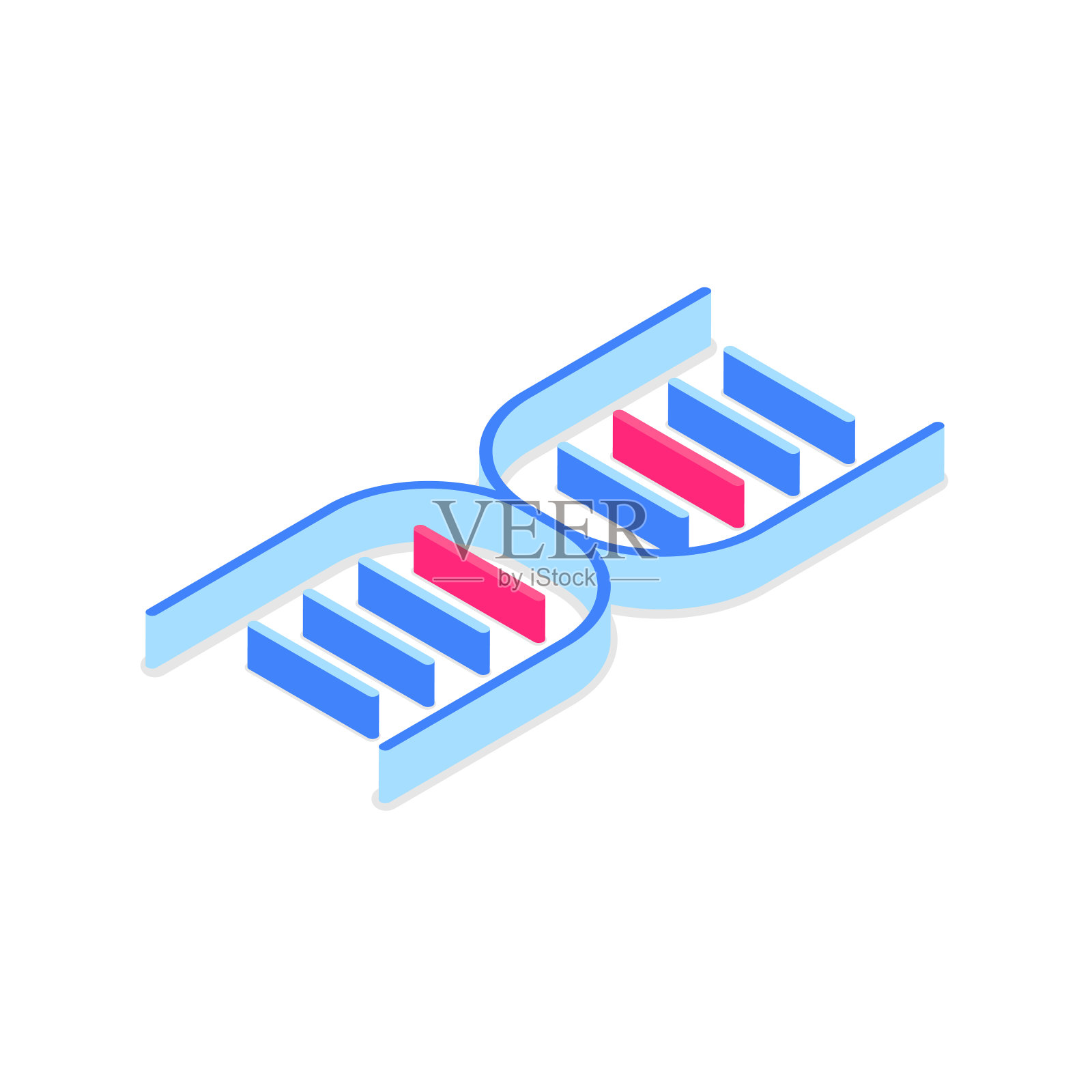 3 d DNA图标。插画图片素材