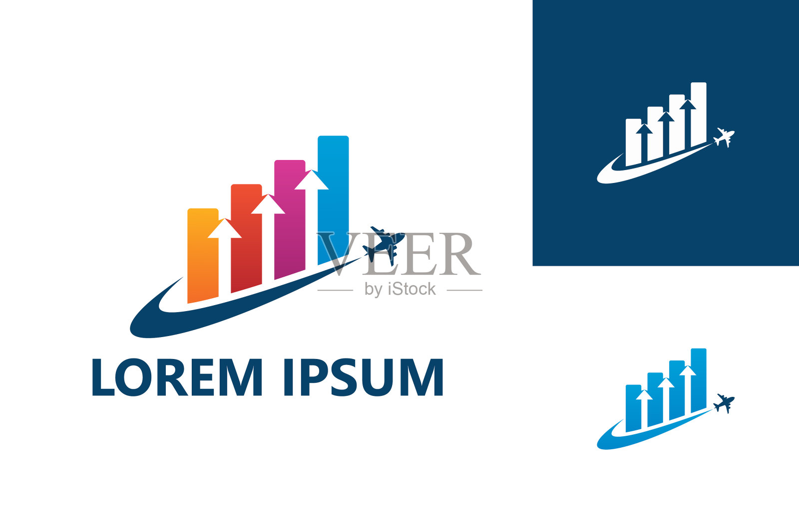 采购产品飞行统计标志模板设计矢量，会徽，设计概念，创意符号，图标插画图片素材