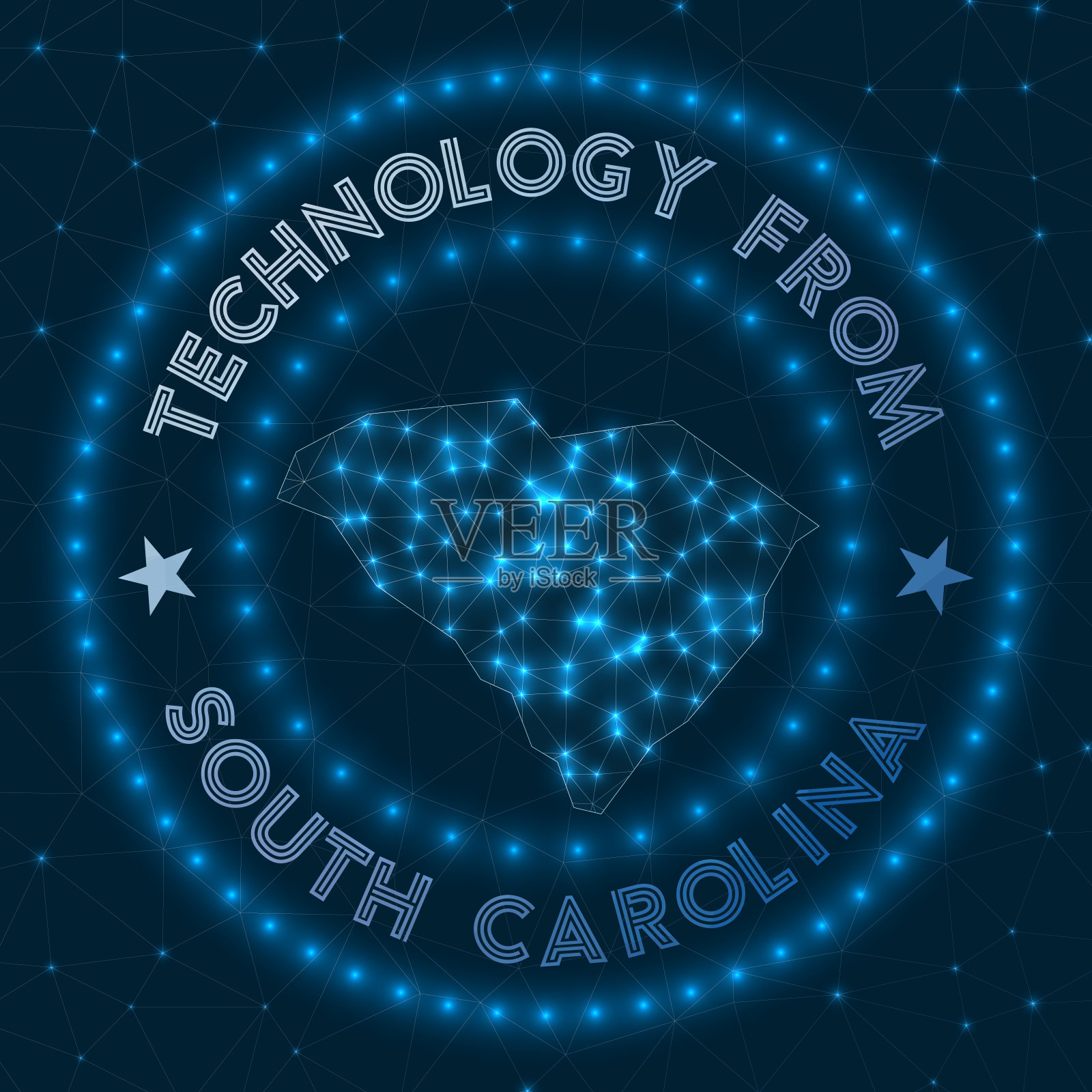 来自南卡罗来纳州的技术。插画图片素材