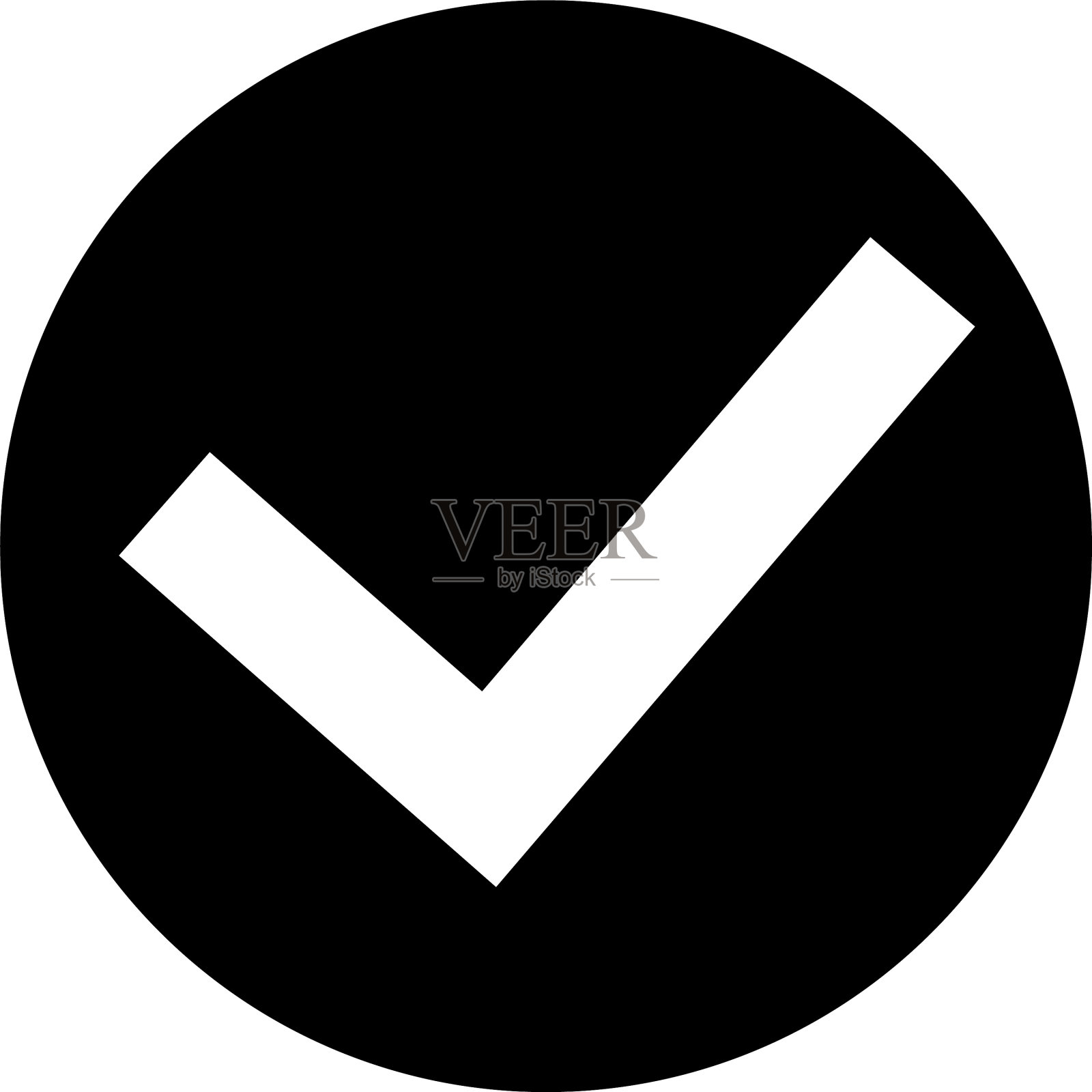 勾选图标平坦的网络和移动图标素材