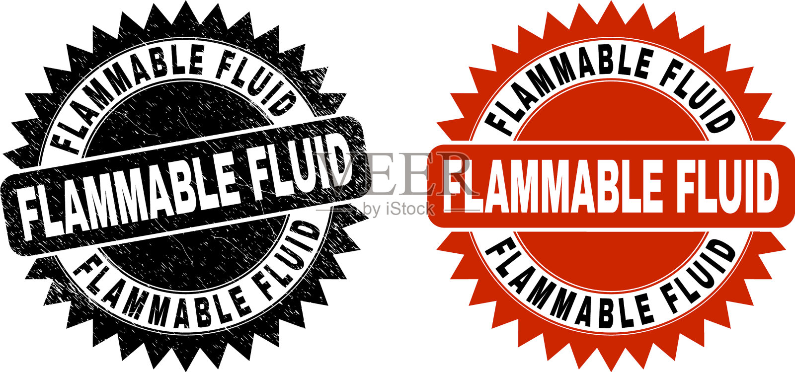 易燃流体黑色玫瑰花形橡胶密封插画图片素材