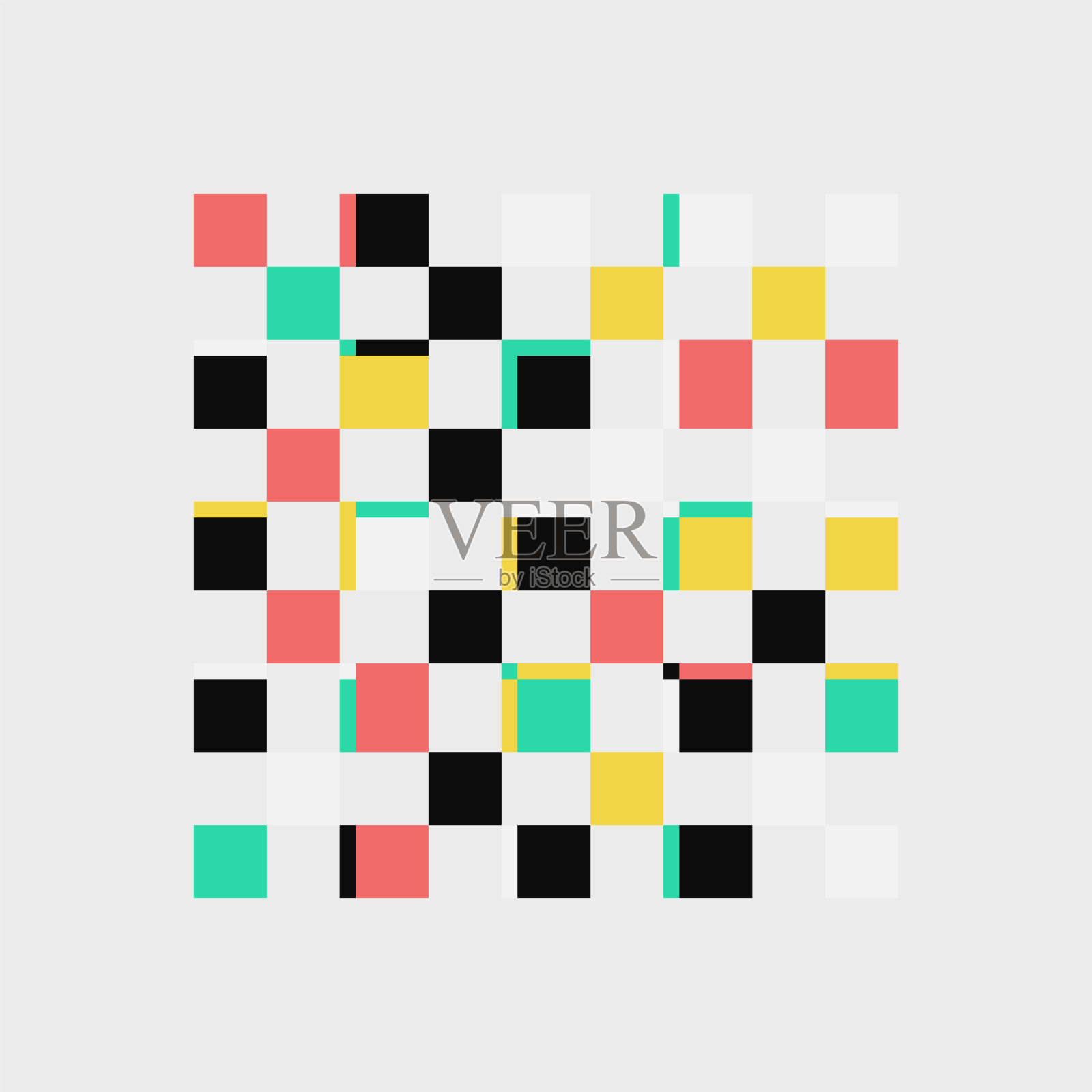 生成设计艺术作品的抽象矢量生成形状组成插画图片素材