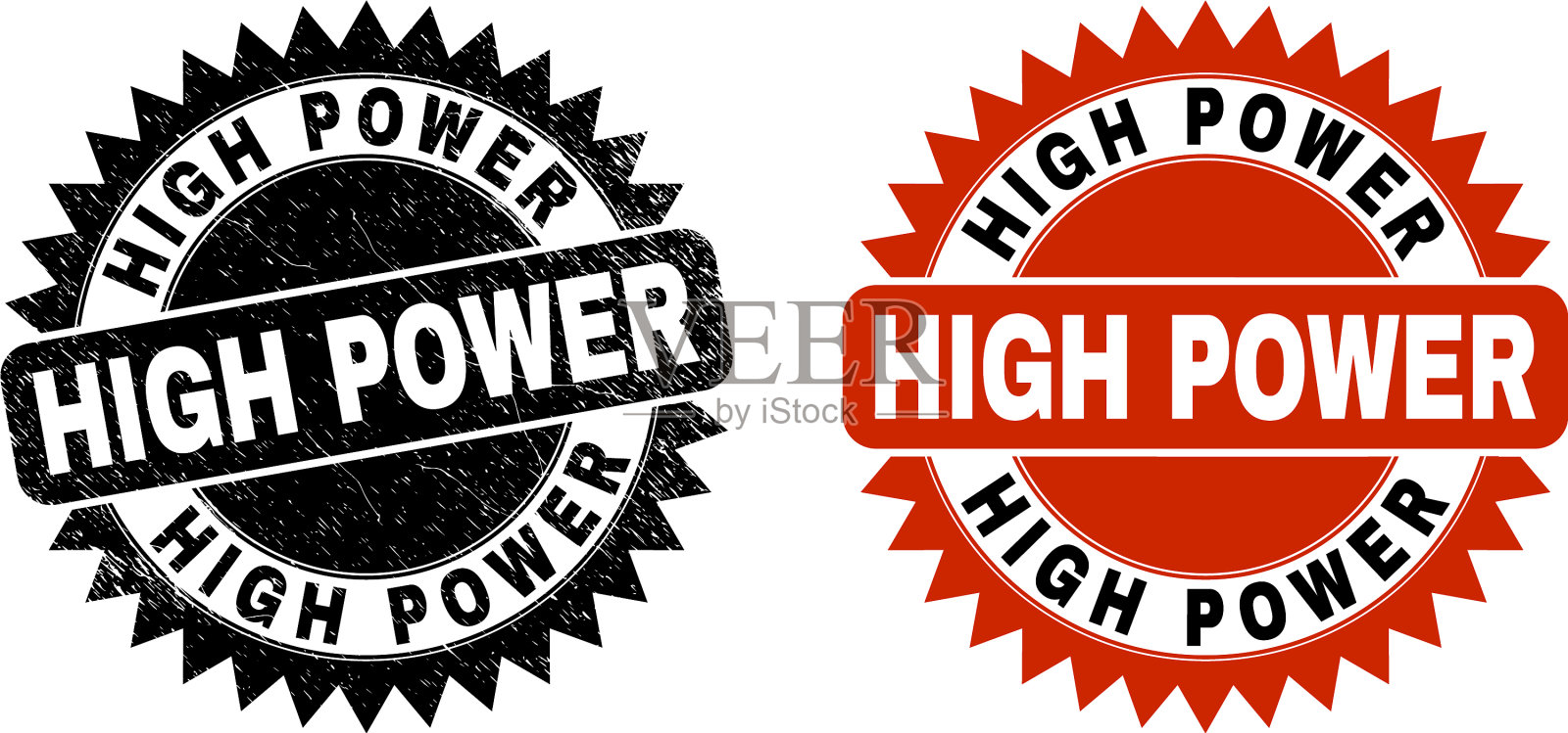 高功率黑色玫瑰形密封，不干净的风格插画图片素材