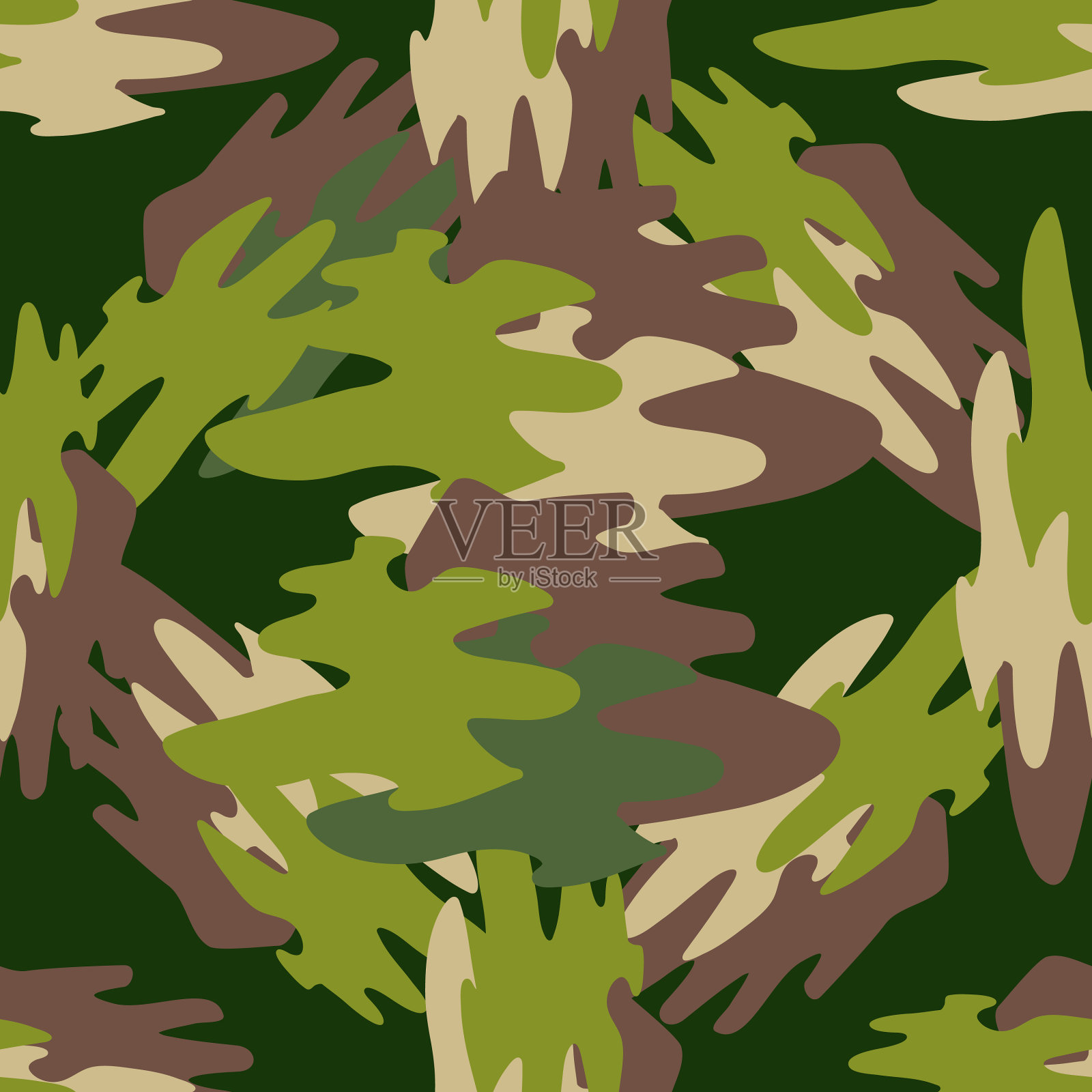 抽象卡其布图案无缝设计插画图片素材