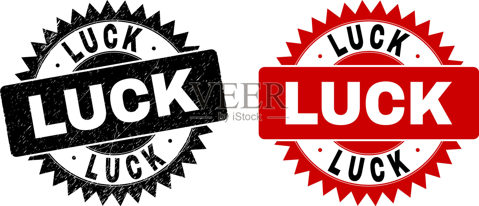 幸运黑玫瑰邮票与腐蚀的纹理插画图片素材