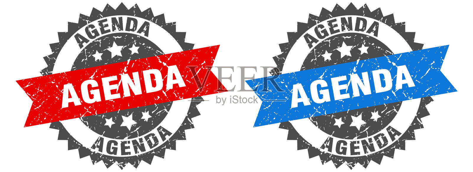 Agenda band sign Agenda grunge邮票套装插画图片素材